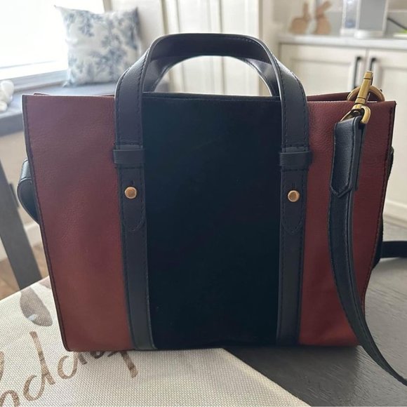 Fossil Leather Suede Bag - Picture 1 of 2